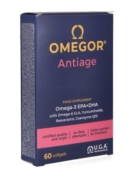 Omegor Anti-Age - Integratore Alimentare di acidi grassi Omega-3 EPA/DHA e Omega-6 GLA - 1