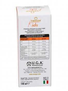 Omegor Kids - Sciroppo Omega 3 DHA puro e Vitamina D3 - 3