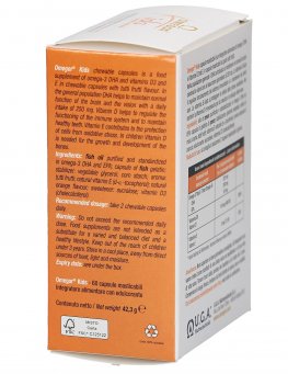 Omegor Kids - Integratore di Omega 3 DHA e Vitamina D3 ed E - Capsule Masticabili - 3