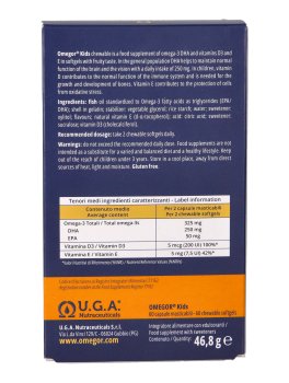 Omegor Kids - Integratore di Omega 3 DHA e Vitamina D3 ed E - 3