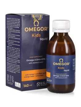 Omegor Kids - Sciroppo Omega 3 DHA puro e Vitamina D e C - 1