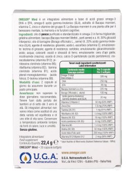 Omegor® Mind - Integratore di Omega-3 e 6, Bacopa, Zinco e Vitamine del Gruppo B - 2