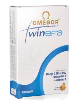 Omegor Twinefa - Integratore di Omega-3 EPA/DHA, Omega-6 GLA e Vitamina E - 1