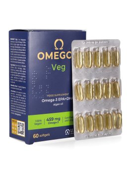 Omegor Veg - Integratore a base di Omega-3 DHA ed EPA di Origine Algale - 1
