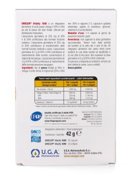 Omegor Vitality 1000 - Integratore di Omega 3 EPA/DHA e Vitamina E - 4