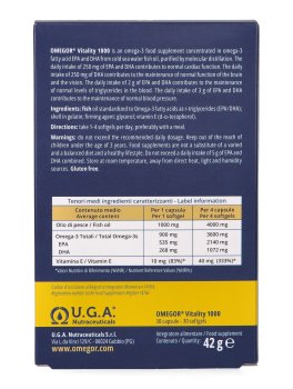 Omegor Vitality 1000 - Integratore di Omega 3 EPA/DHA e Vitamina E - 2