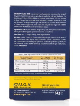 Omegor Vitality 1000 - Integratore di Omega 3 EPA/DHA e Vitamina E - 2