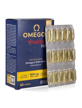 Omegor Vitality 1000 - Integratore di Omega 3 EPA/DHA e Vitamina E - 1