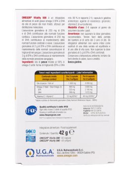 Omegor® Vitality 500 - Omega 3 - EPA - DHA - Puri e Concentrati - 2