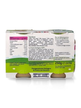 Omogeneizzato Bio con Mela, Banana e Biscotto - 2