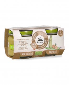 Omogeneizzato di Legumi e Verdure Bio Alce Nero - 1
