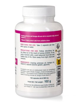 Onagre, Bourrache, Vitamine E - Olio di Enotera, Borragine Vitamina E - 2