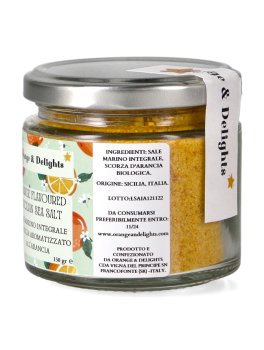 Orange Flavoured Sicilian Sea Salt - Sale Marino Integrale all'Arancia - 2
