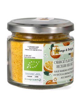 Orange Flavoured Sicilian Sea Salt - Sale Marino Integrale all'Arancia - 4