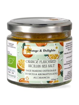 Orange Flavoured Sicilian Sea Salt - Sale Marino Integrale all'Arancia - 1