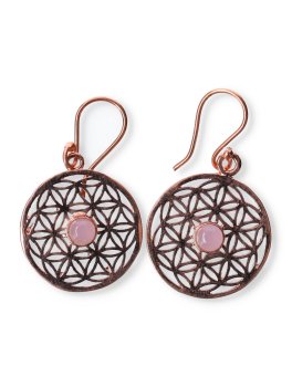 Orecchini in Ottone Fiore della Vita - 5