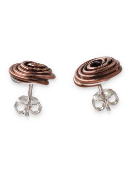 Orecchini in Argento 925 e Rame "Yin-Yang" - 1