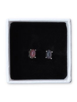 Orecchini in Argento e Opale Bianco - 1