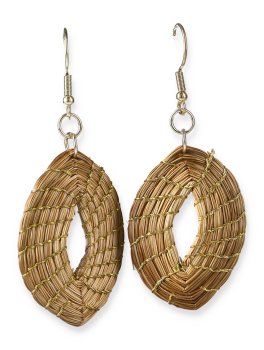 Orecchini in Oro Vegetale - Foglia - 2