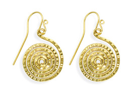 Orecchini Rame Zinco Gea Martellato