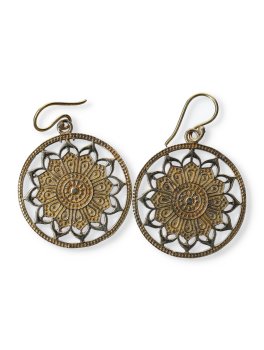 Orecchini Rotondi con Mandala - 2