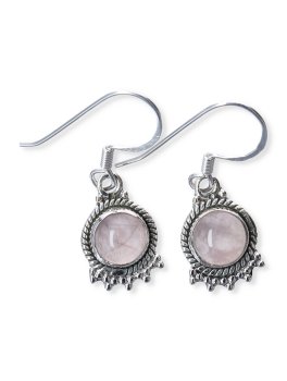 Orecchini Tondi Argento 925 e Pietre Preziose - 2