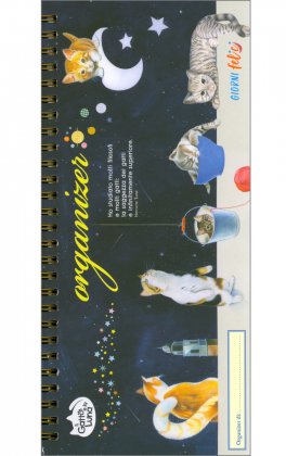 Organizer Settimanale con Spirale - Il Gatto e La Luna — Agenda - 1