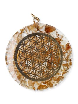 Ciondolo in Orgonite - Fiore della Vita - 2