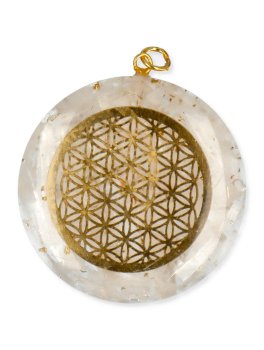 Ciondolo in Orgonite - Fiore della Vita - 3