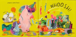 Oscar l'Unicorno Affamato Mangia la Torta — Libro - 3