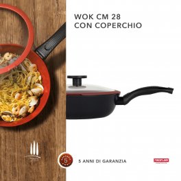 Padella Alta Wok con Coperchio - Tuscany Line - 7