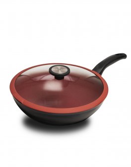 Padella Alta Wok con Coperchio - Tuscany Line