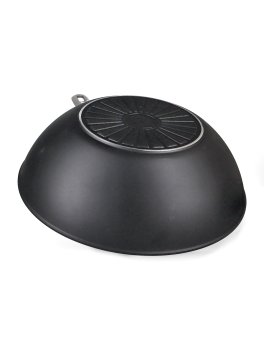 Padella Wok in Alluminio con Manico Serie Alba - 3
