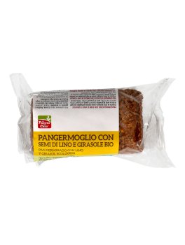 Pangermoglio: pane senza lievito e senza farina 1 Pangermoglio con Semi di Lino e Girasole