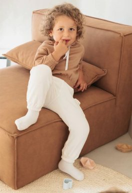 Pantaloncino Bimbo con Tasche - Offwhite - 5