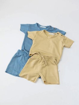 Pantaloncino Tuta Bimbo - Cammello - 3