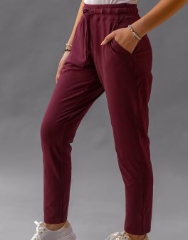 Pantaloni Lounge Joy - Bordeaux - 4