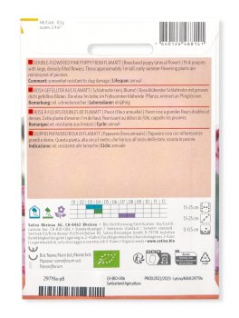 Semi di Papavero (Fiore Annuale) - Doppio Papavero Rosa di Flamatt - 2