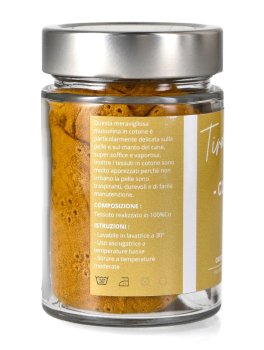 Paraorecchie per Cani Tiramisù in Sangallo - Curry - 4