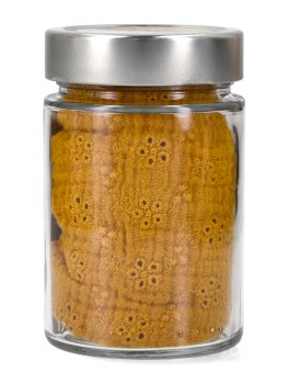 Paraorecchie per Cani Tiramisù in Sangallo - Curry - 3