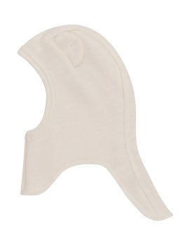 Passamontagna con Orecchie da Orso in Lana Merino - Ecru - 1