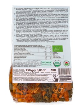 Pasta con Carota, Spinaci, Pomodoro e Mais Bio - Pesci - 2