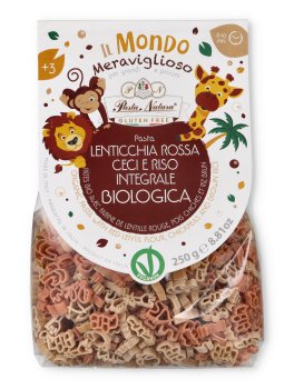 Pasta con Lenticchia Rossa, Ceci e Riso Integrale Bio - Savana - 1