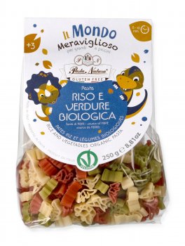 Pasta con Riso e Verdure Bio - Dinosauri - 1
