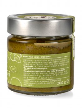 Pasta di Olive Verdi e Mandorle Bio - 2