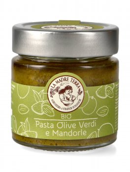 Pasta di Olive Verdi e Mandorle Bio - 1