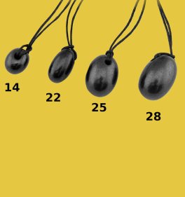 Pendente di Shungite con Cordino Fila - Ovale - 4