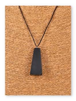 Pendente di Shungite con Cordino - Trapezio - 3