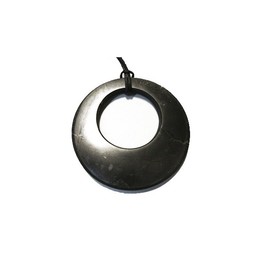 Pendente di Shungite Lucida - Cerchio nel Cerchio - 1