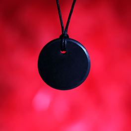 Pendente di Shungite Lucida con Cordino - 3